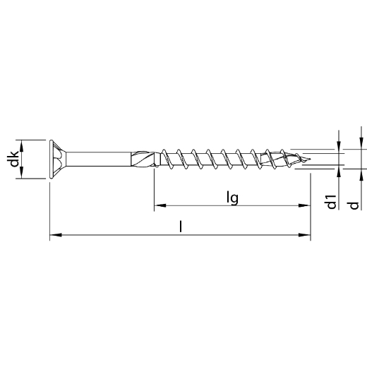 HECO TOPIX-plus 6,0 x 180, Senkkopf mit Frästaschen, T-Drive, T-25, Teilgewinde, verzinkt blau, A3K