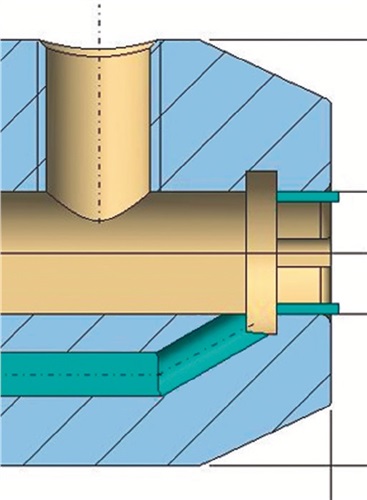 PROMAT Flächenspannfutter DIN 69893A Weldon Spann-D.8mm HSK-A63 A.-L.65mm m.IK PROMAT