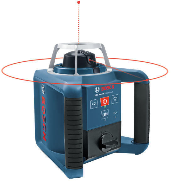 BOSCH Rotationslaser GRL 300 HV, mit RC 1, WM 4, LR 1, BT 300 HD und GR 240
