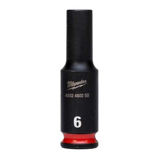 MILWAUKEE 6 x 50 mm SHOCKWAVE Schlagnuss 1/4" lang