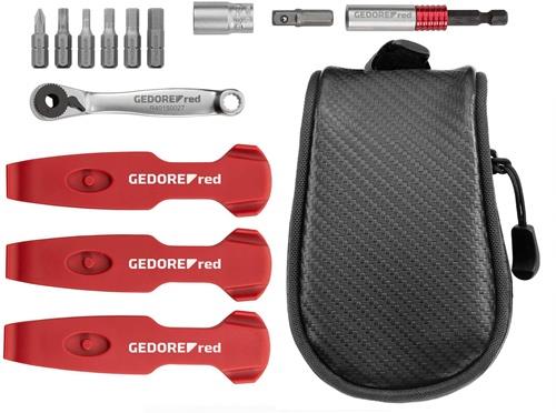 GEDORE RED Werkzeugsatz Bike-Set Unterwegs 13-tlg.allgemeines Handwerk Tasche GEDORE RED