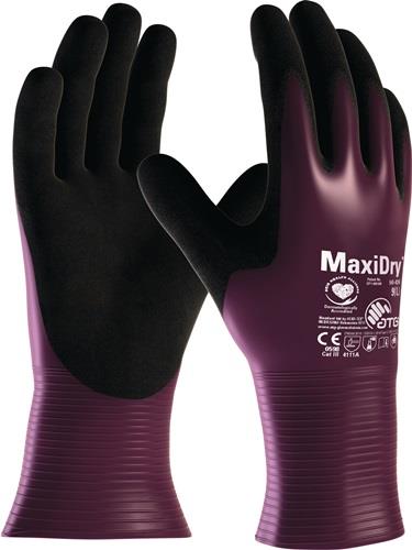 ATG Chemiehandschuh MaxiDry® 56-426 Gr.7 lila/schwarz EN 388 PSA III ATG