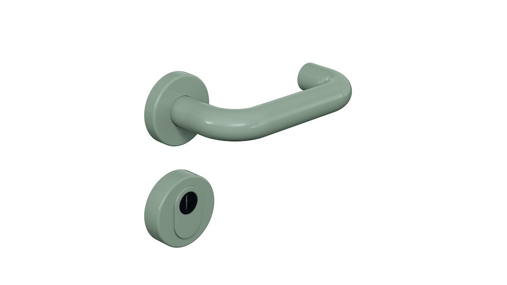 HEWI Schutz-Drücker-Halbgarnitur mit Rosetten 111R23.130, VK 8 mm, Polyamid, 111R23.130 95