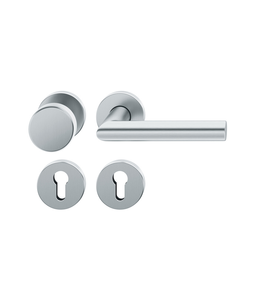 FSB Wechselgarnitur mit Rosetten 12 1076, ASL, rund, VK 8 mm, Edelstahl