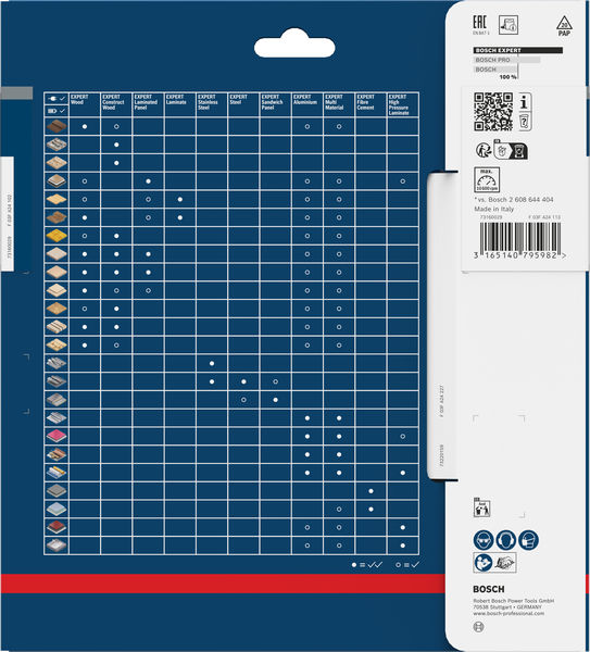 BOSCH Kreissägeblatt Expert for Wood, 180 x 30 x 2,6 mm, 24