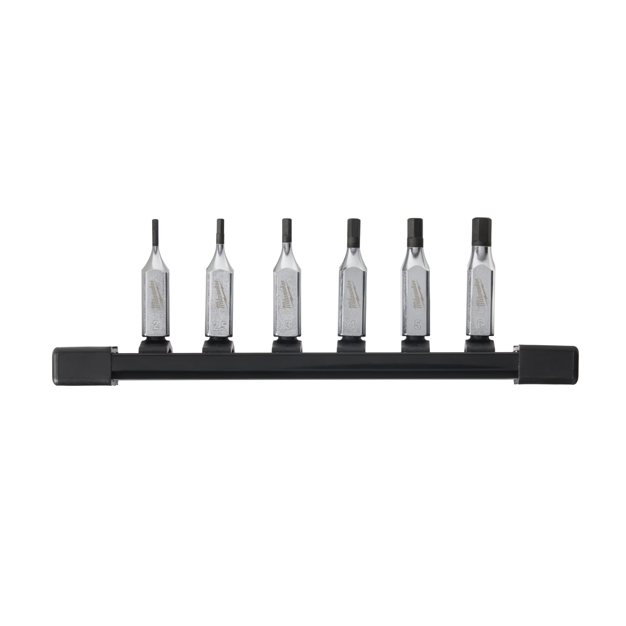 MILWAUKEE 6-teilig Innensechskant Bit-Steckschlüsseleinsatz metrisch 1/4" Set
