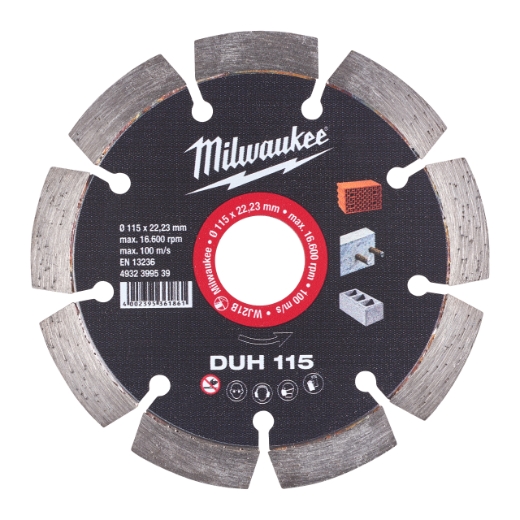 MILWAUKEE für harte Materialien Diamanttrennscheibe DUH 115 mm