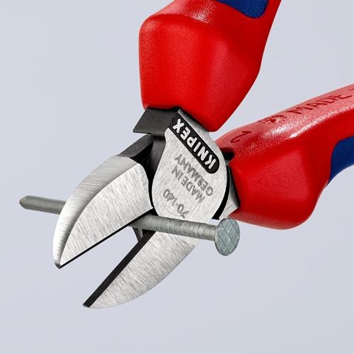 KNIPEX Seitenschneider L.140mm Kopf pol.Mehrkomp.-Hüllen max.1,8mm KNIPEX