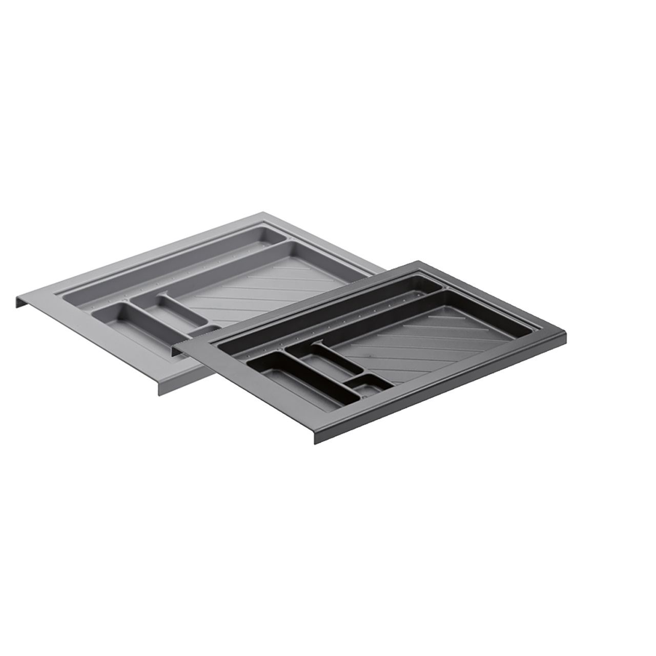 HETTICH Schreibmaterialschale, Höhe 28 mm, 380 / 392, Aluminium Optik, 9082379