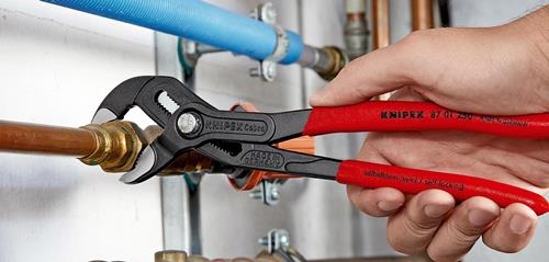 KNIPEX Wasserpumpenzange Cobra® L.250mm Spann-W.46mm pol.Ku.-Überzug KNIPEX KNIPEX Wasserpumpenzange Cobra® L.250mm Spann-W.46mm pol.Ku.-Überzug KNIPEX