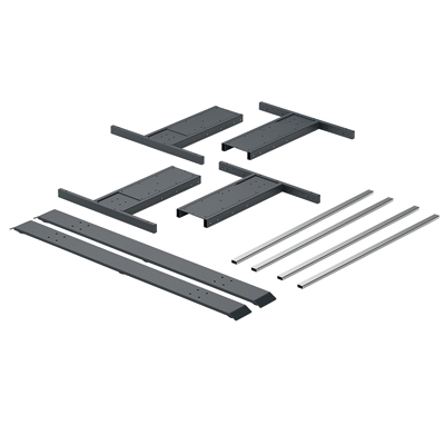 HETTICH LegaDrive Systems Gestell-Modul Bench, graphitgrau, 9243051