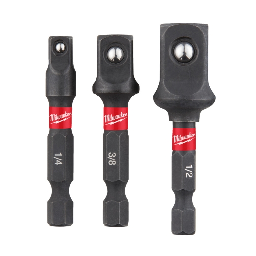 MILWAUKEE 3-teiliges Set Steckschlüsseleinsatz SHOCKWAVE 50 mm