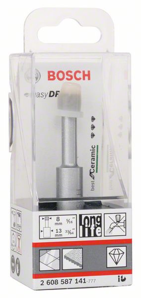 BOSCH Diamanttrockenbohrer Easy Dry Best for Ceramic, 8 x 33 mm