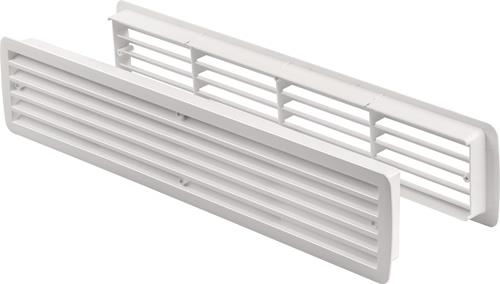 HOJU Badezimmerlüftung 9020 W L.457mm B.92mm Ku.weiß Ecken rd HOJU