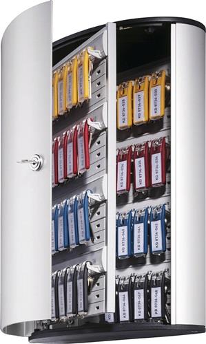 DURABLE Schlüsselschrank Key-Box H400xB302xT118mm 1-türig Zylinderschl.Anz.Hak.72