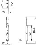 WINKHAUS Anschlussschiene ASS.SP.GGL, Stahl, WINKHAUS Anschlussschiene ASS.SP.GGL, Stahl,
