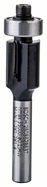 BOSCH Bündigfräser 1/4", D1 12,7 mm, L 12,7 mm, G 56 mm