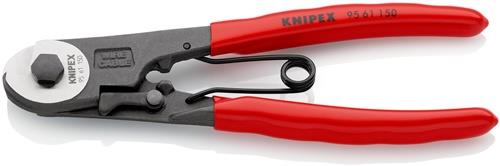 KNIPEX Bowdenzugschneider Gesamt-L.150mm Drahtseil-Ø 3mm pol.Ku.-Überzug KNIPEX