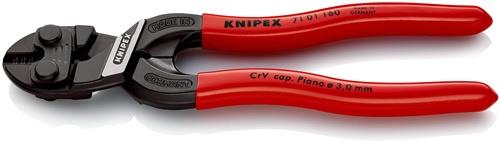 KNIPEX Kompaktbolzenschneider CoBolt® L.160mm Ku.-Überzug ger.3mm o.Aussparung