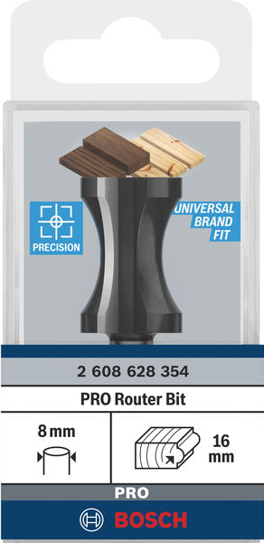 BOSCH Flachstabfräser, 8 mm, 18,3 mm, 20,6 mm, 32 mm, 63,5 mm