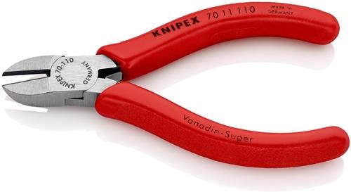 KNIPEX Seitenschneider L.110mm Kopf pol.Ku.-Überzug max.1,2mm KNIPEX