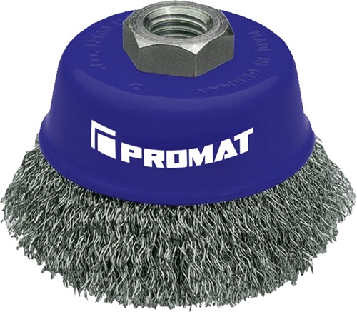 PROMAT Topfbürste D.60mm Drahtstärke 0,3mm VA 12500min-¹ PROMAT