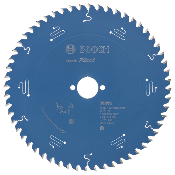 BOSCH Kreissägeblatt Expert for Wood, 237 x 30 x 2,5 mm, 56