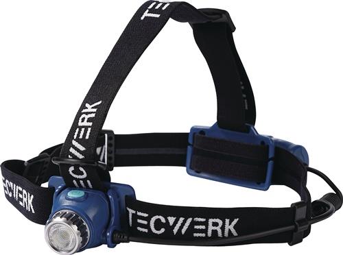 TECWERK LED-Kopfleuchte 3,7V 2600 mAh Li-ion 5V TECWERK