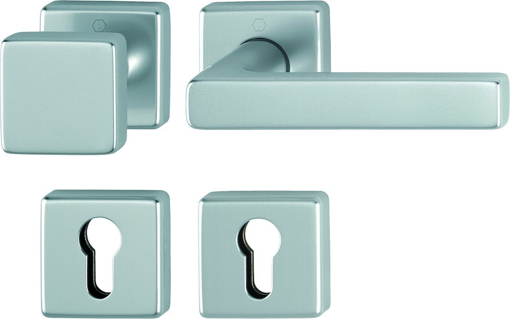 HOPPE® FH Wechselgarnitur mit Rosetten Dallas FS-43L/52/52S/1643, Aluminium, 10726809 HOPPE® FH Wechselgarnitur mit Rosetten Dallas FS-43L/52/52S/1643, Aluminium, 10726809