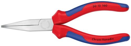 KNIPEX Langbeckzange Gesamt-L.160mm Kopf pol.halbrd.Mehrkomp.-Hüllen KNIPEX