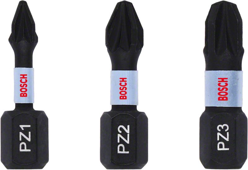 BOSCH Impact Control PZ Insert Bits, 3 Stk.