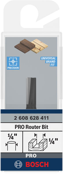 BOSCH Nutfräser 1/4", D1 6,35 mm, L 16 mm, G 48 mm
