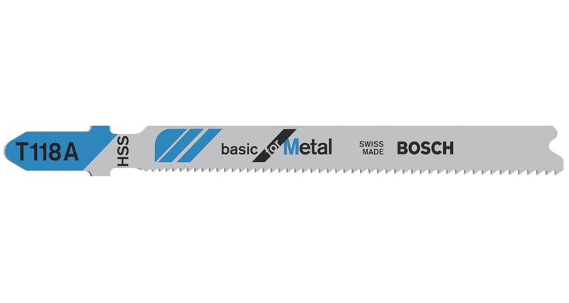BOSCH Stichsägeblatt T 118 A Basic for Metal, 3er-Pack