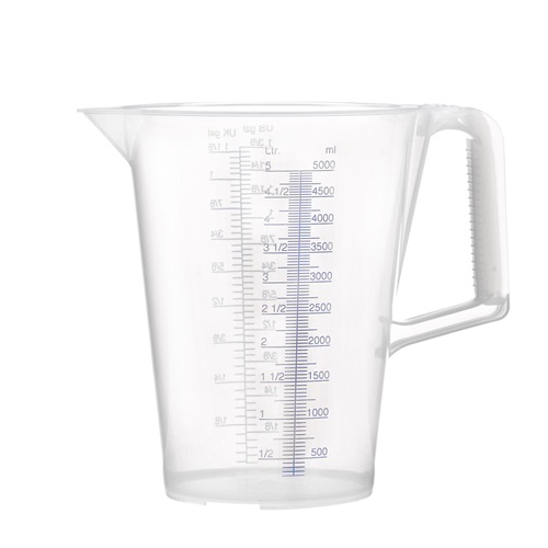 PRESSOL Messbecher 5l blau bedruckte Skala PP PRESSOL