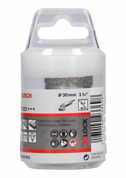 BOSCH Diamanttrockenbohrer X-LOCK Best for Ceramic Dry Speed, 30 x 35 mm