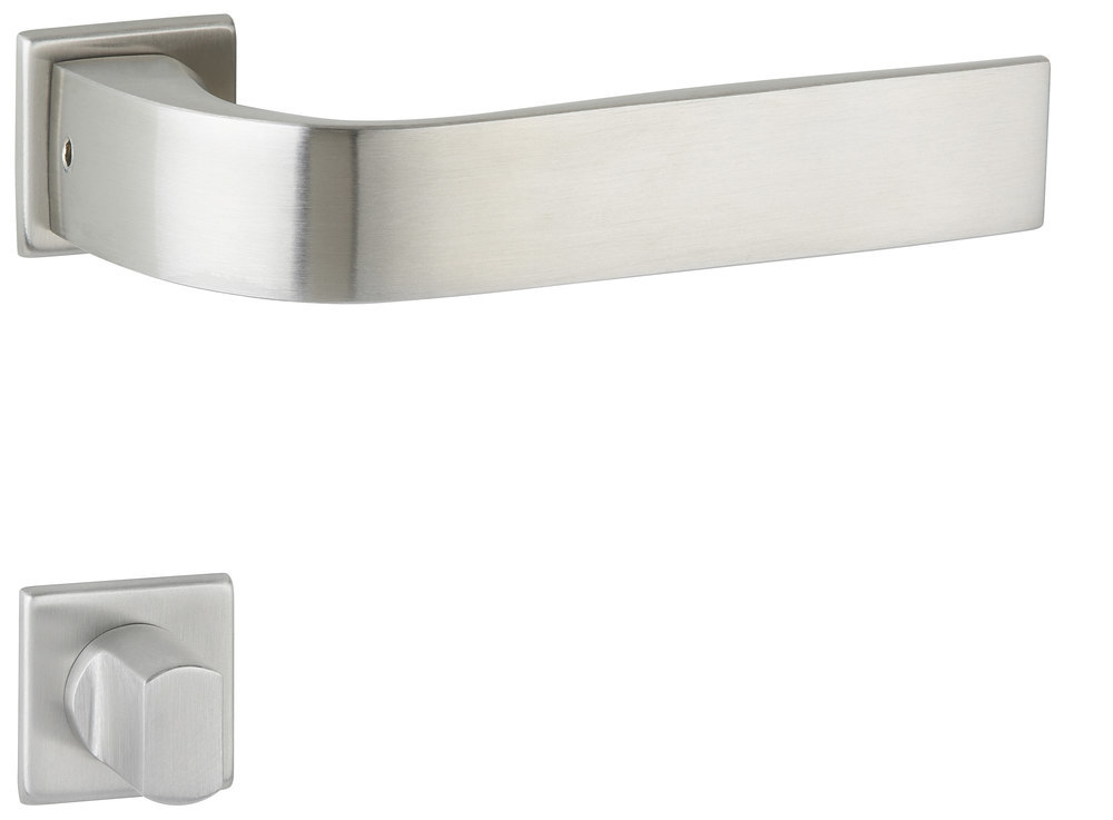 HERMAT Drückergarnitur mit Rosetten EVOLUTION 1692/2401.K, Edelstahl