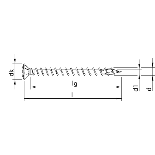 HECO TOPIX-plus A2 3,5 x 20, Linsensenkkopf mit Frästaschen, Pozi-Drive, Variables Vollgewinde, blank, gleitbeschichtet