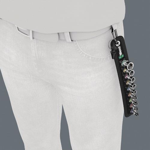 WERA Steckschlüsselsatz Belt 4 9-tlg.1/4 Zoll 5-13mm f.a6-KT.-Schr.WERA WERA Steckschlüsselsatz Belt 4 9-tlg.1/4 Zoll 5-13mm f.a6-KT.-Schr.WERA