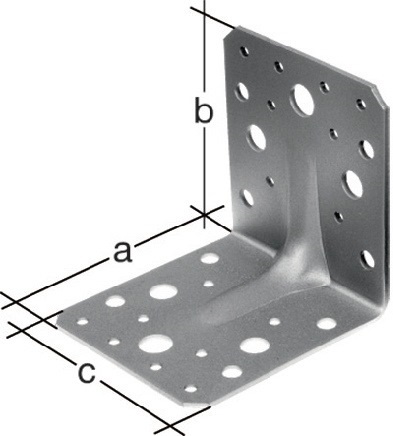 GAH Schwerlastwinkelverbinder 90x90x65mm Anz.Löcher4/18 S.2,5mm GAH