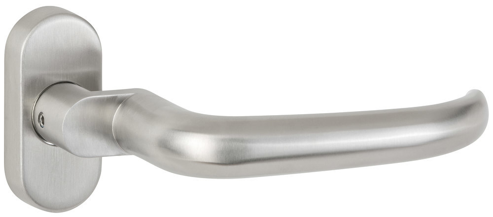 HERMAT Drückergarnitur ohne Schlüsselrosetten BASIC 16 1816.GK/2085, Edelstahl