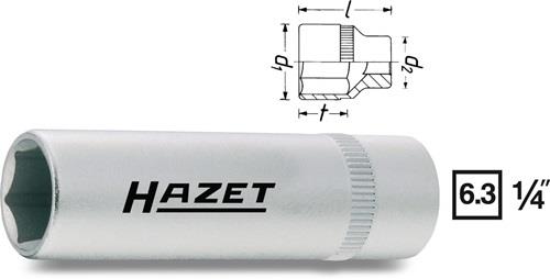 HAZET Steckschlüsseleinsatz 850LG-11 1/4 Zoll 6-kant SW 11mm L.50mm HAZET HAZET Steckschlüsseleinsatz 850LG-11 1/4 Zoll 6-kant SW 11mm L.50mm HAZET