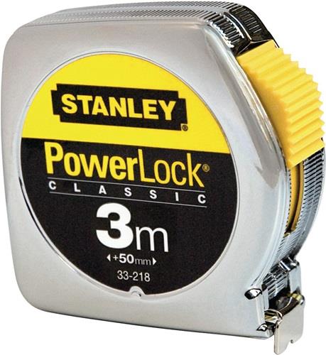 STANLEY Taschenrollbandmaß PowerLock® L.5m B.25mm mm/cm EG II Ku.Festst.SB STANLEY