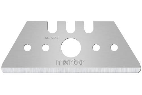 MARTOR Trapezklinge 65232 L50,1xB19xS0,63mm m.Lochung 10 St./Spender MARTOR
