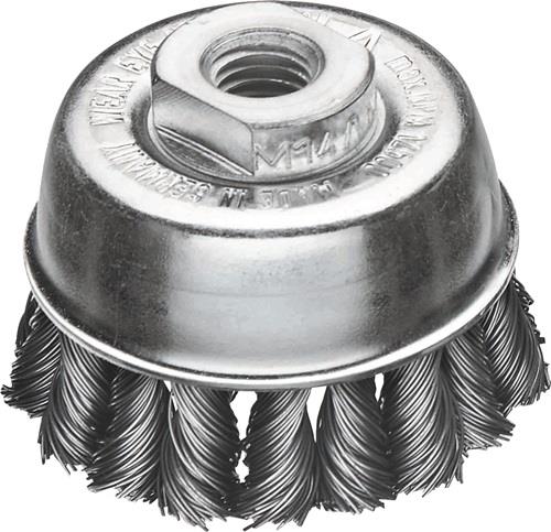 LESSMANN Topfbürste D.65mm M14 Drahtstärke 0,5mm STA Wechselzopf 12500min-¹ LESSMANN