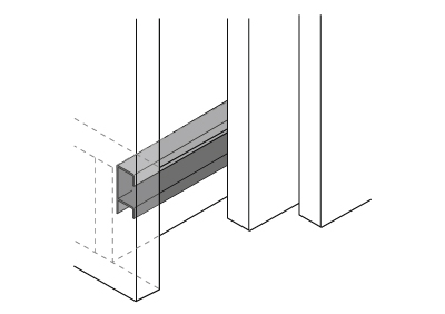 HETTICH Führungsprofil STB 12, 3000, Aluminium, 71116