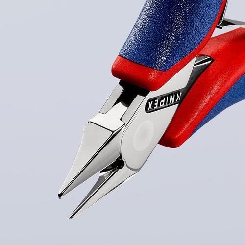 KNIPEX Elektronikseitenschneider L.115mm Form 5 Facette ja,kl.2K-Hülle