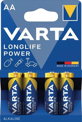 VARTA Batterie Longlife Power 1,5 V AA-AM3-Mignon 2950 mAh LR6 4906 4 St./Bl.