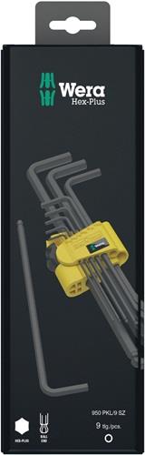 WERA Winkelschraubendrehersatz 950/9 Hex-Plus Imperial 1 SB SiS 9-tlg.zöllig