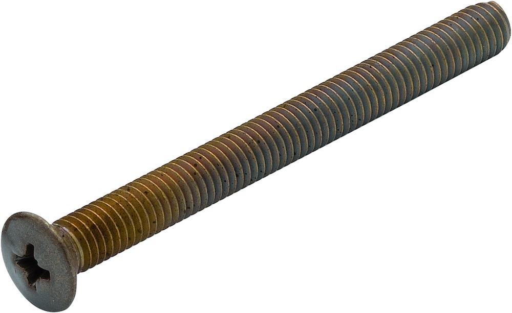HOPPE® Gewindeschraube M6 für HOPPE-Schutzbeschläge, -Profiltür-Garnituren mit sichtbarer Befestigung, Eisen 95 mm Kreuzschlitz   bronzefarben