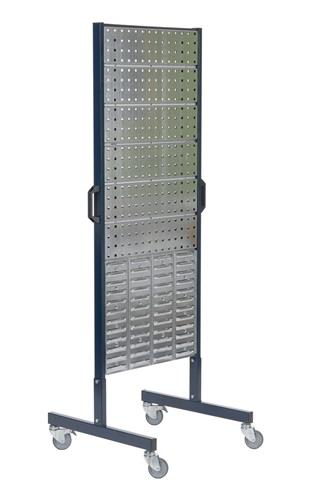RAACO Doppelstativ m.4 Loch-2 Schlitzplatten beidseitig z.bestücken